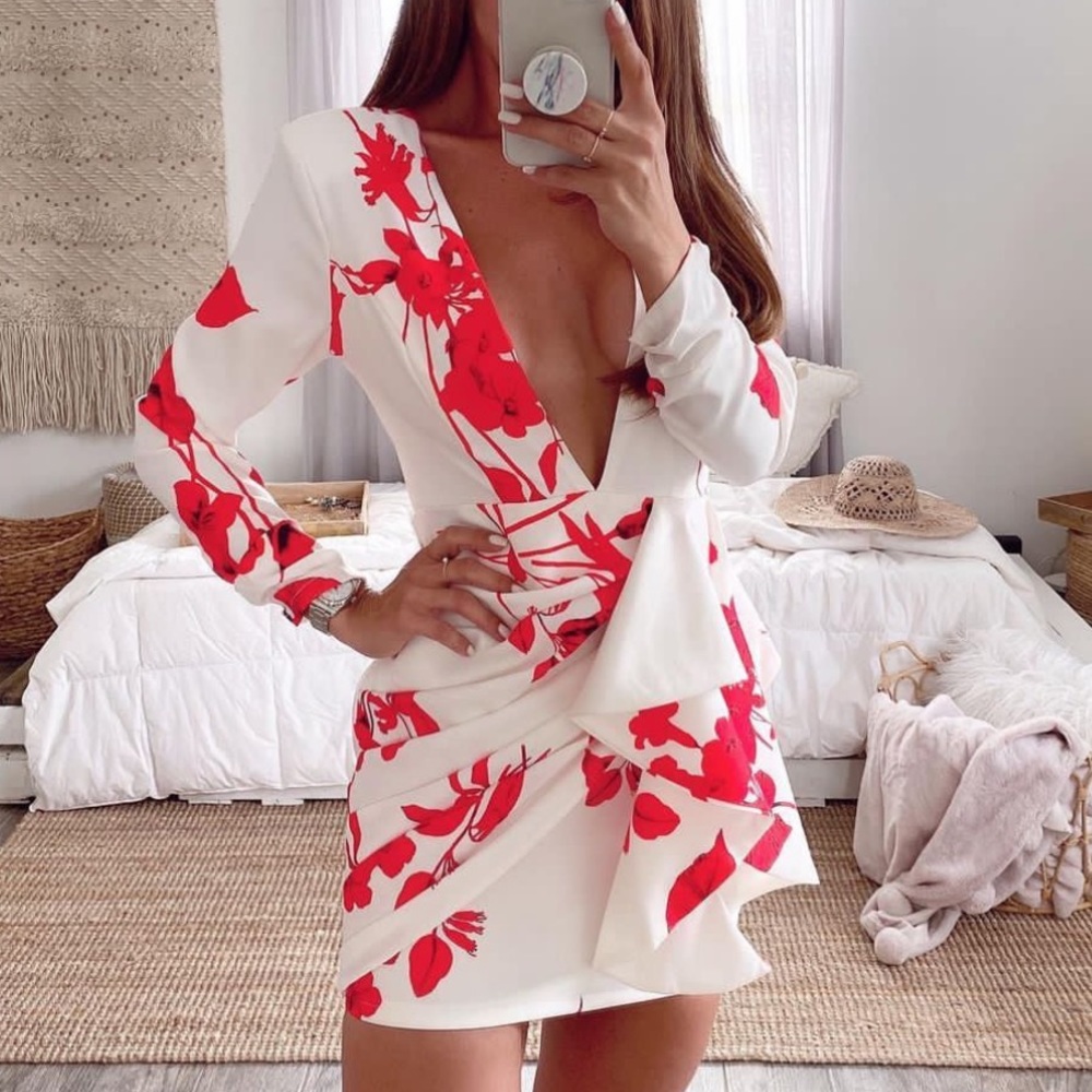 Black & Red Mini Dress